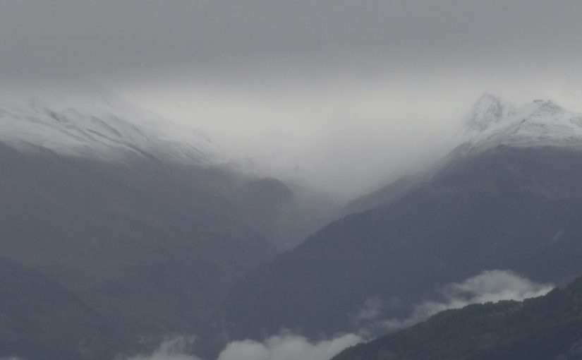 Long telephoto view N with snowline, 3.xi.19.