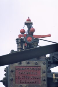 Llantwit Major, steam traction Engine driving belt to what? thresher?, ?June 1972