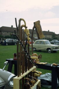 Llantwit Major, walking sticks, ?June 1972